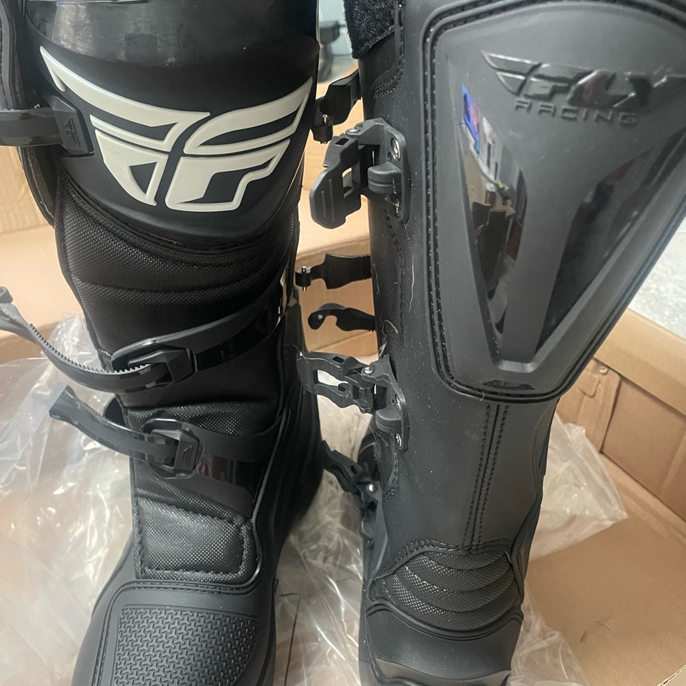 Black Motocross Boots - Picture 3 of 6
